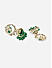 Women Green Bridal Kundan Jhumkas Earrings