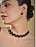 Fida Purple Elegant Cocktail Party Choker Necklace with Earrings Women Jewellery Set