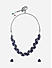 Fida Purple Elegant Cocktail Party Choker Necklace with Earrings Women Jewellery Set