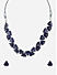 Fida Purple Elegant Cocktail Party Choker Necklace with Earrings Women Jewellery Set