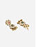 Women Gold Floral Temple Meenakari Choker Necklace & Earrings Set