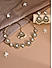 Women White Pearl & Kundan  Studded  Bridal Necklace Earrings & Maang Tikka set