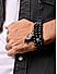 The Bro Code Black  Casual Party Men's Beaded with Charm Stack Bracelet Set of 3