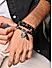 The Bro Code Black  Casual Party Men's Beaded with Charm Stack Bracelet Set of 3