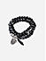 The Bro Code Black  Casual Party Men's Beaded with Charm Stack Bracelet Set of 3