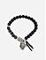 The Bro Code Black  Casual Party Men's Beaded with Charm Stack Bracelet Set of 3