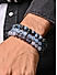 The Bro Code Blue Casual Party Men's Beaded Stack Bracelet Set of 3