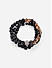 The Bro Code Black & Brown Casual Party Men's Beaded Lion Charm Stack Bracelet Set of 3