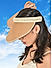 Women Pearl Tan Summer Beach Sun Visor Hat