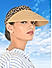 Women Tiger Print Tan  Beach Sun Visor Hat