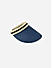 Women Navy Stripe Summer Beach Sun Visor Hat