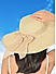 Women Beige Foldable  Summer Beach  Floppy Hat