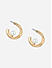 Toniq stylish white pearl beach hoop earring for women