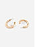 Toniq stylish white pearl beach hoop earring for women
