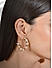 Toniq contemporary white pearl beach hoop earring for women