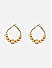 Toniq gold casual hoop earrings for women