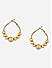 Toniq gold casual hoop earrings for women