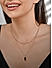 Toniq black contemporary stylish beach stack layered women necklace