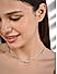 Toniq silver plated casual choker necklace for women