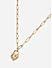 Women Gold Casual Heart Lock Minimal Charm Link Necklace