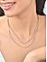 Women Gold Plated Casual Minimal Layer Choker Necklace