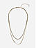 Women Gold Plated Casual Minimal Layer Choker Necklace