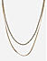 Women Gold Plated Casual Minimal Layer Choker Necklace