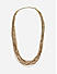 Women Gold Plated Multi Layered Choker Necklace