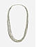 Women Silver Plated Multi Layered Choker Necklace