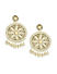 White Seed Beaded Floral Drop Earring