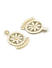 White Seed Beaded Floral Drop Earring