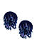 Blue Beaded Boho Drop Earring
