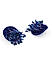 Blue Beaded Boho Drop Earring