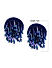 Blue Beaded Boho Drop Earring