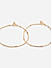 Set of 2 Metal Beaded Gold Plated Anklets