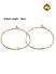 Set of 2 Metal Beaded Gold Plated Anklets