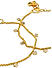 Set of 2 Stones Studded Gold Plated Anklets