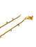 Set of 2 Stones Studded Gold Plated Anklets