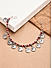 Set of 2 Red Beads Silver Plated Oxidised Coin Anklets