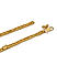 Set of 2 Gold Plated Textured Anklets