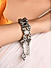 Fida Ethnic Oxidised Silver Tassel Drop Adjustable Tribal Bracelet For Women