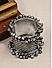 Fida Ethinic SIlver Plated oxidised Tribal Ghungroo Kada Bracelet For Women