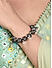 Fida Ethinic Silver Plated Oxidised Dome Shaped Pearl Studded Kada Bracelet For Women