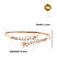 American Diamond Rose Gold Plated Floral Bangle-Style Bracelet