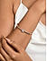 American Diamond Rose Gold Plated Bangle-Style Bracelet