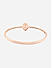 American Diamond Rose Gold Plated Bangle-Style Bracelet