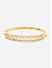 American Diamond Gold Plated Bangle-Style Bracelet