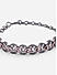 American Diamond Gunmetal Plated Wraparound Bracelet