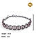 American Diamond Gunmetal Plated Wraparound Bracelet