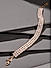 American Diamond Rose Gold Plated Wraparound Bracelet